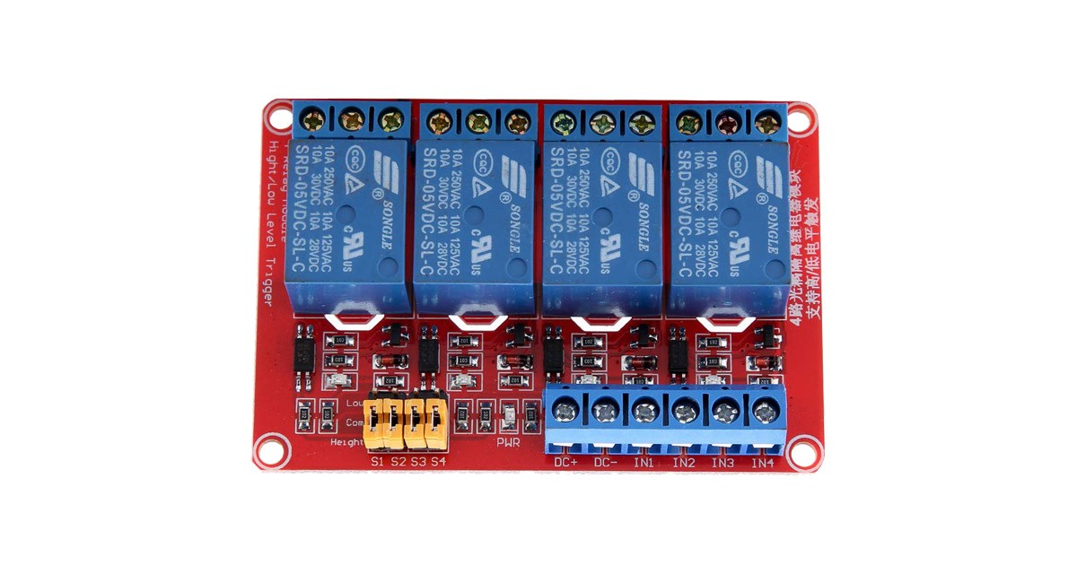 4 channel relay with customized trigger