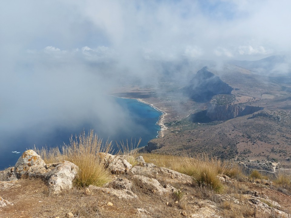 Vista dalla cima di Monte Cofano