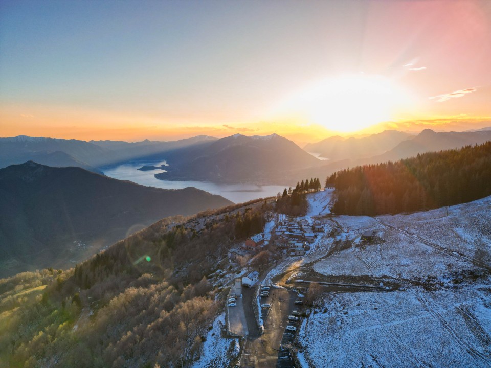 Tramonto all'Alpe Giumello