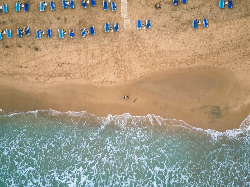 La spiaggia di Bovo Marina