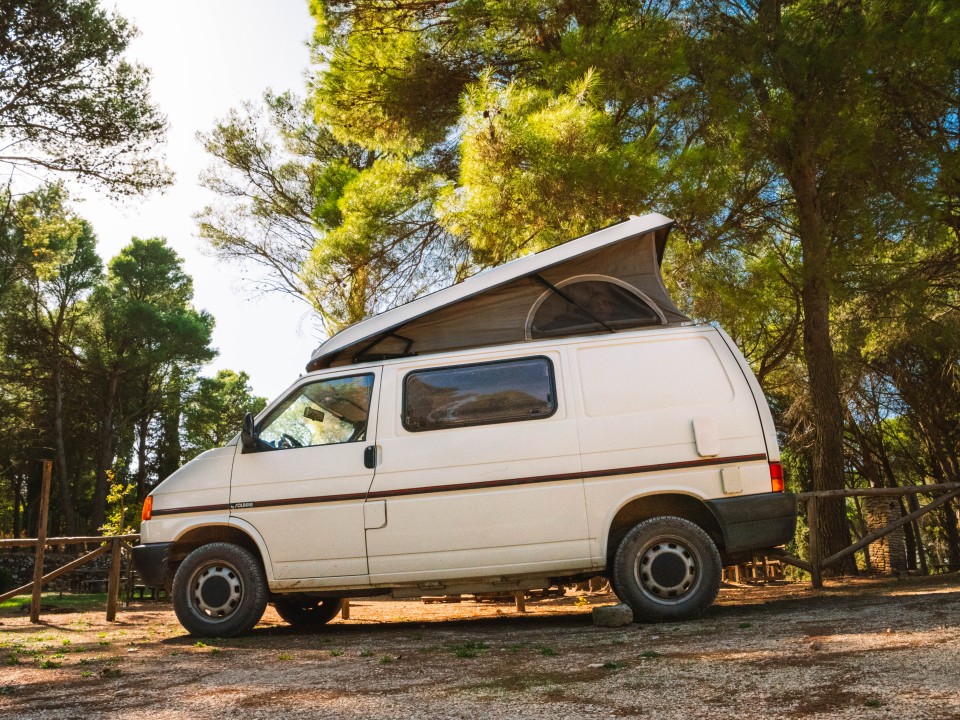 Vaniglia parcheggiato nel Bosco della Baronia