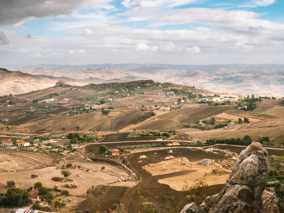 Il panorama sulla campagna