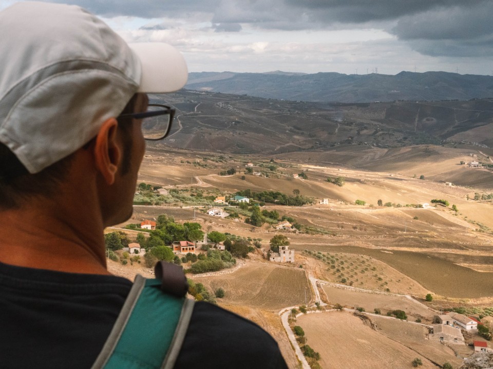 Il panorama sulla campagna