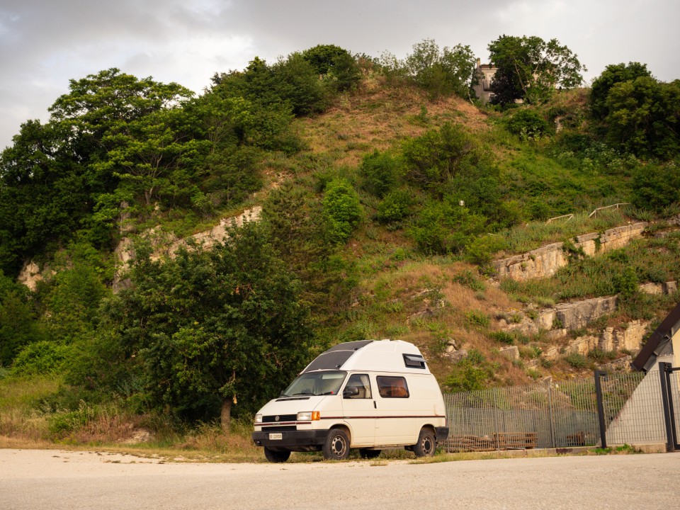 Area camper di Oratino