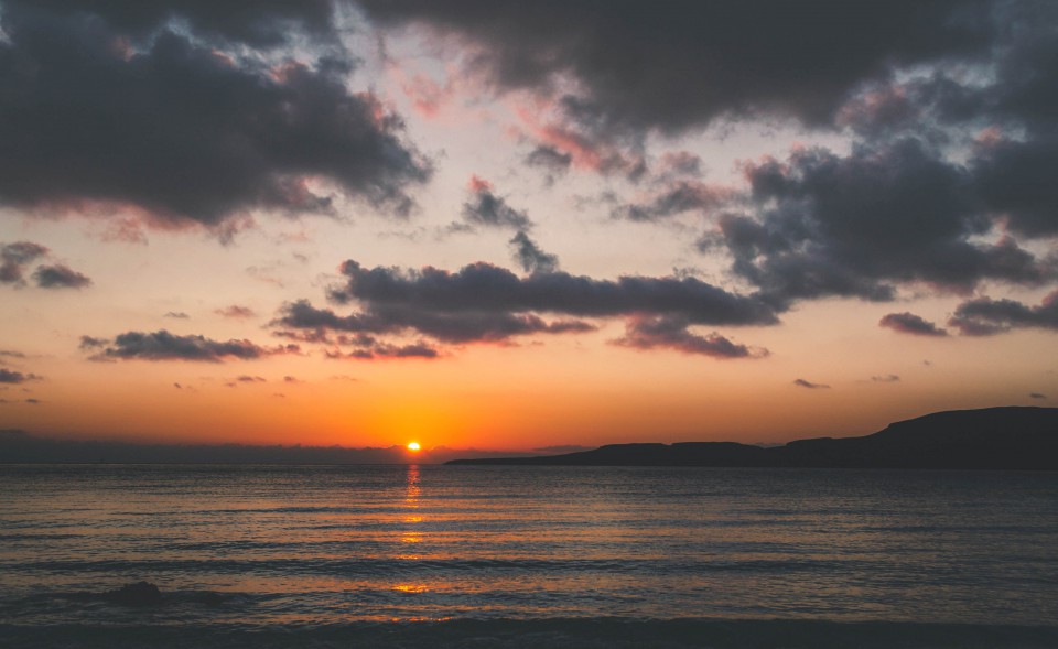 Simos Beach al tramonto