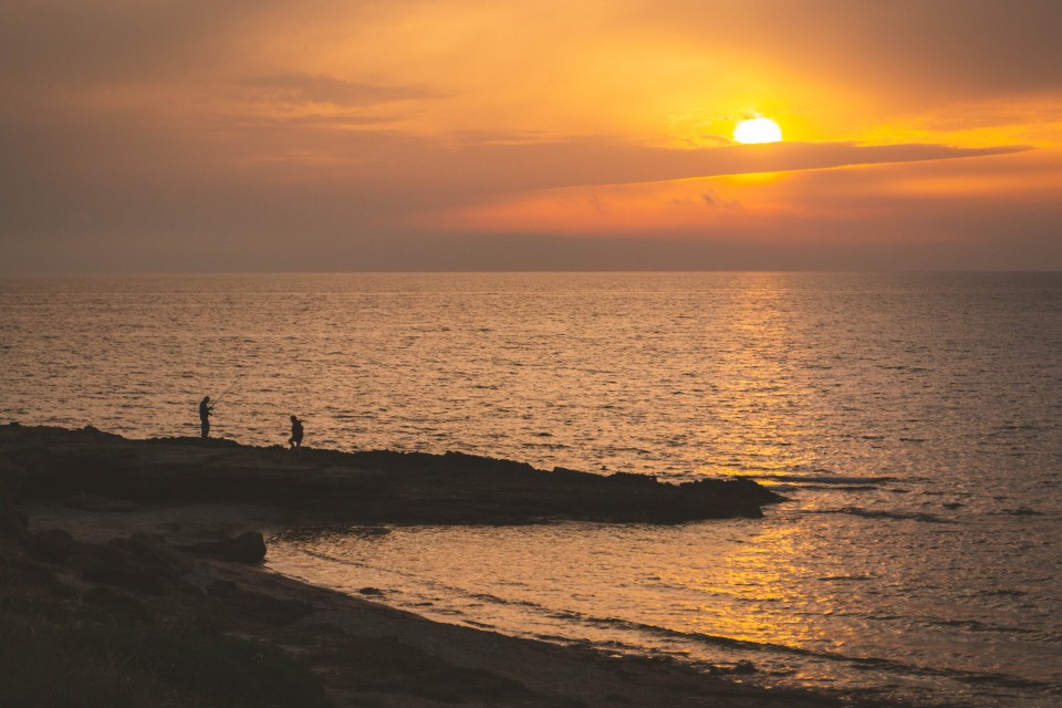  Pescatori al tramonto