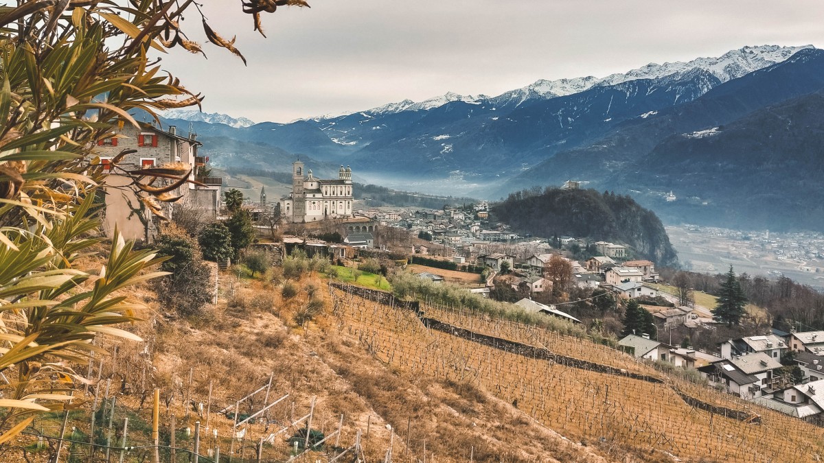 Vista su Tresivio da Poggiridenti