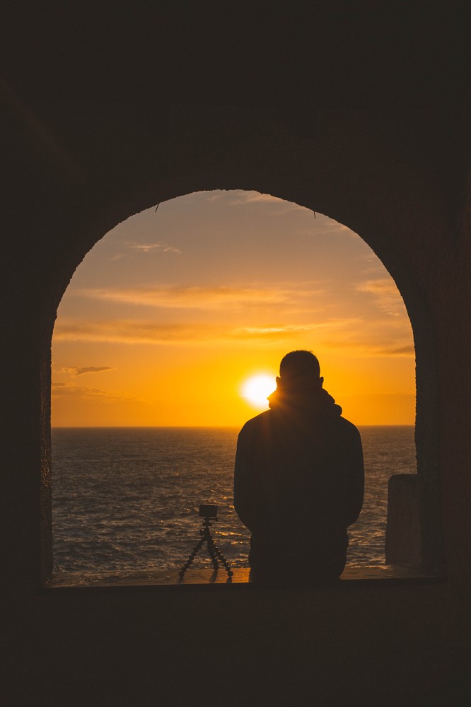  Tramonto dal porticato